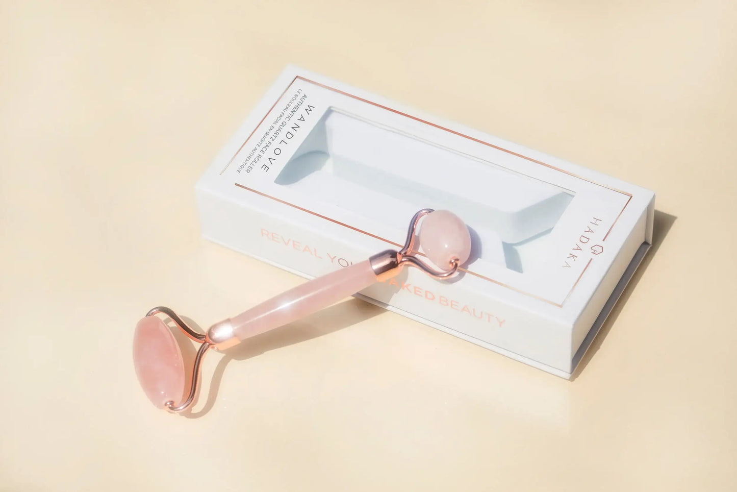 WANDLOVE Rose Quartz Facial Roller