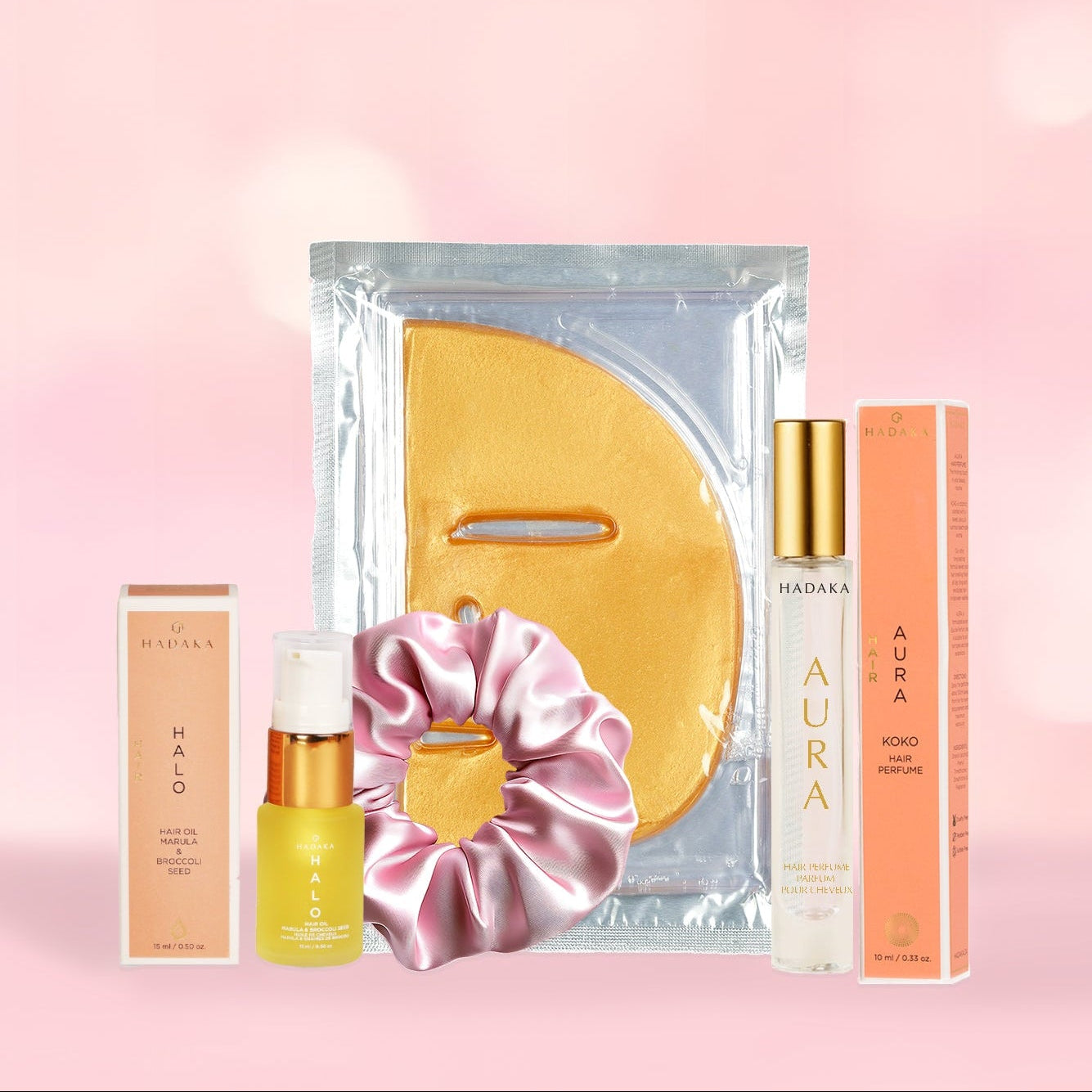 AURA LIGHTS KITS - Hair perfume, Hair Oil & Gold Mask