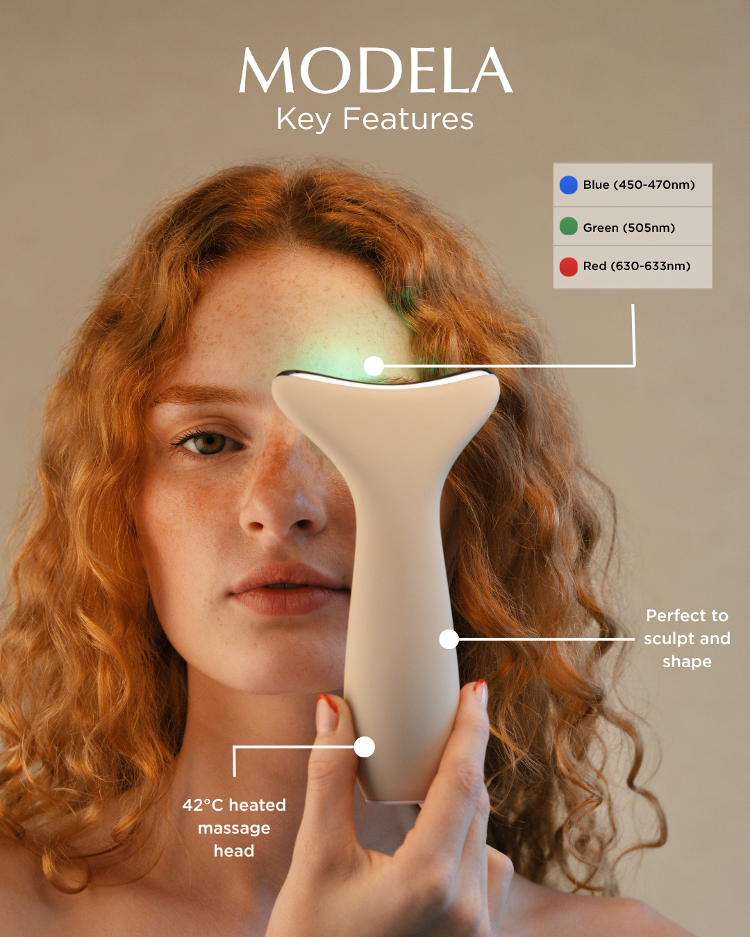 MODELA EMS & LED – Face Massager Device